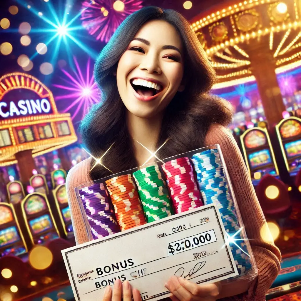 bonus in de handen van een man bij BETSSON CASINO