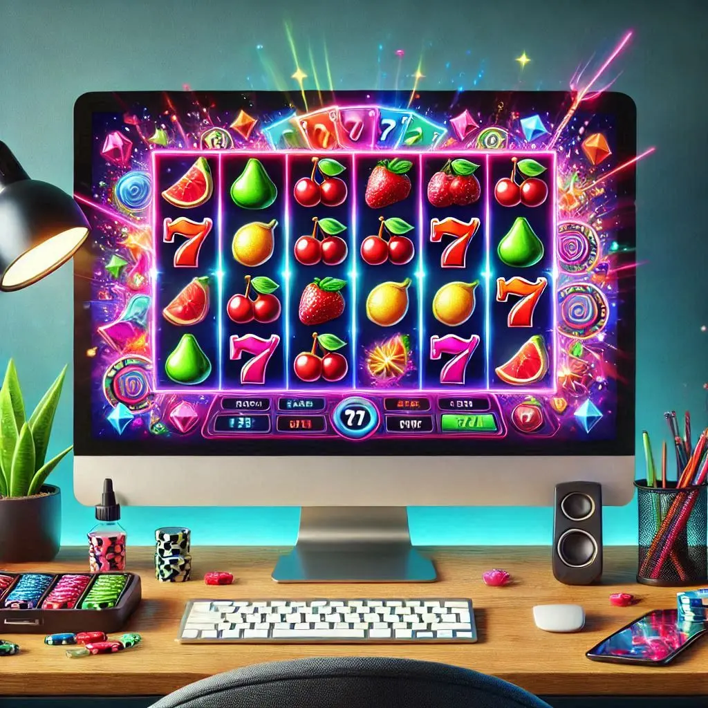 gokkasten van het spel op de monitor van BETSSON CASINO